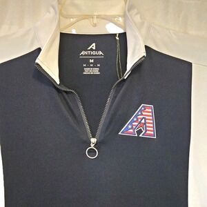 Arizona Diamondbacks NWT Antigua Navy Women's Med 1/4 Zip Pullover Embroidered